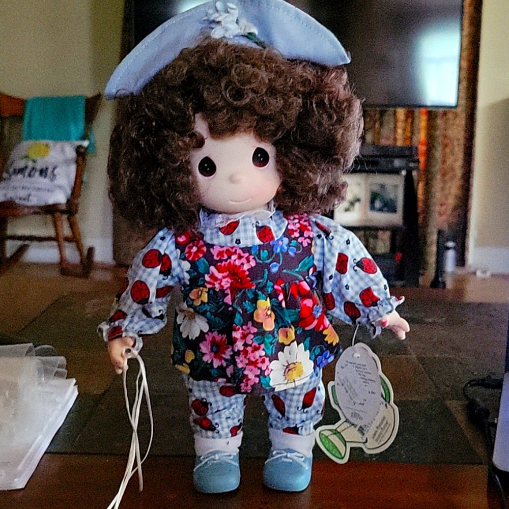 Precious Moments large doll Garden of Friends Blue Bell. PERFECT SHAPE WITH TAGS